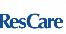 Aeon Affordable Homes and Community Blue "ResCare" logo on a white background.