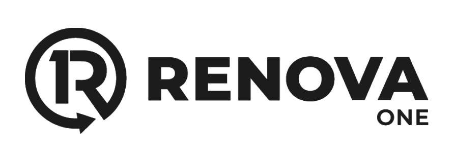 Aeon Affordable Homes Renova One logo with a circular arrow around the letters "R1" next to the text "RENOVA ONE" in bold.