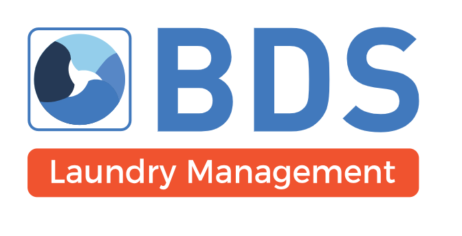 Aeon Affordable Homes BDS logo with circular graphic and text "Laundry Management" in orange rectangle below.