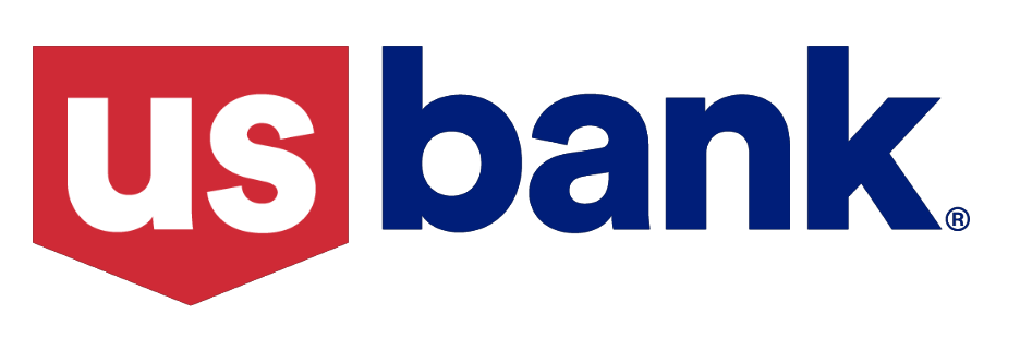 Aeon Affordable Homes US Bank logo with "us" in white on a red shield and "bank" in blue text to the right.