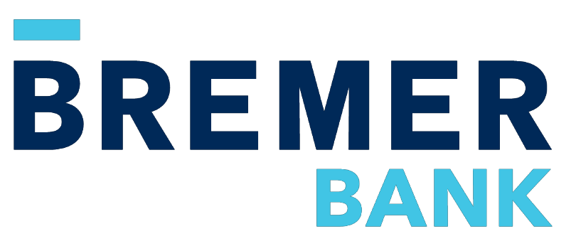 Aeon Affordable Homes Bremer Bank logo with "BREMER" in dark blue and "BANK" in light blue capital letters.