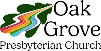Aeon Affordable Homes Logo for Oak Grove Presbyterian Church with a rainbow leaf design.
