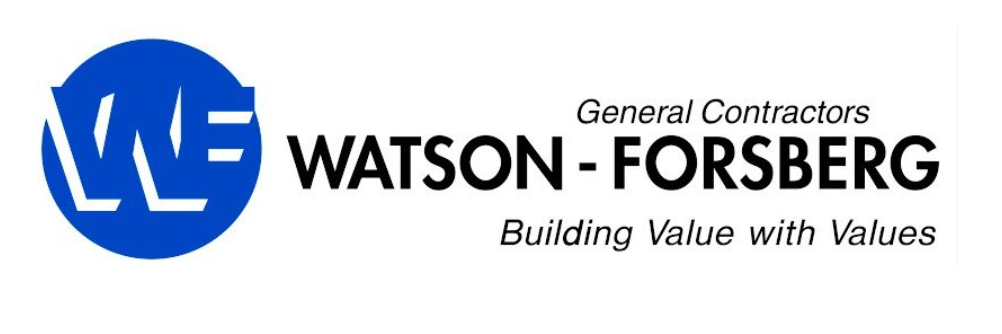 Aeon Affordable Homes Watson-Forsberg logo with blue emblem, company name, and the tagline "Building Value with Values.