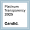 Aeon Affordable Homes Platinum Transparency 2025 badge by Candid with a blue border.