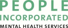 Aeon Affordable Homes and Community Text logo: "PEOPLE INCORPORATED" in green, "MENTAL HEALTH SERVICES" in black below.