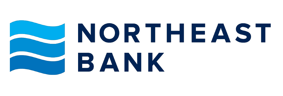 Aeon Affordable Homes Northeast Bank logo with three blue wavy lines and bold navy text on a white background.